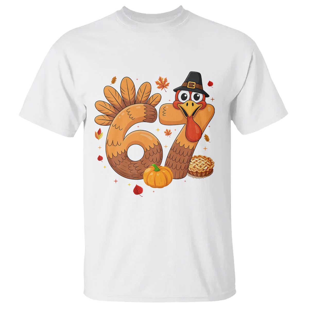 Funny Turkey Six And Seven Meme T Shirt Thanksgiving Gift - Wonder Print Shop
