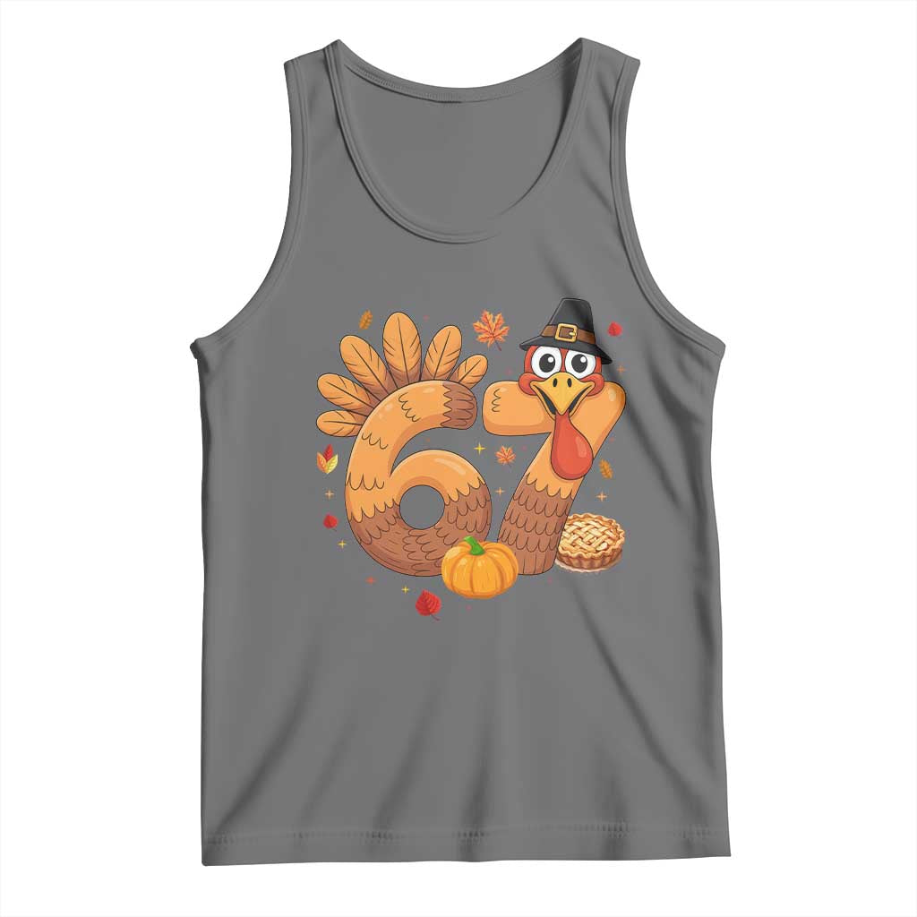 Funny Turkey Six And Seven Meme Tank Top Thanksgiving Gift - Wonder Print Shop