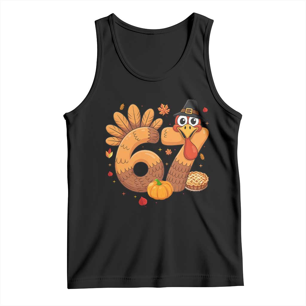 Funny Turkey Six And Seven Meme Tank Top Thanksgiving Gift - Wonder Print Shop