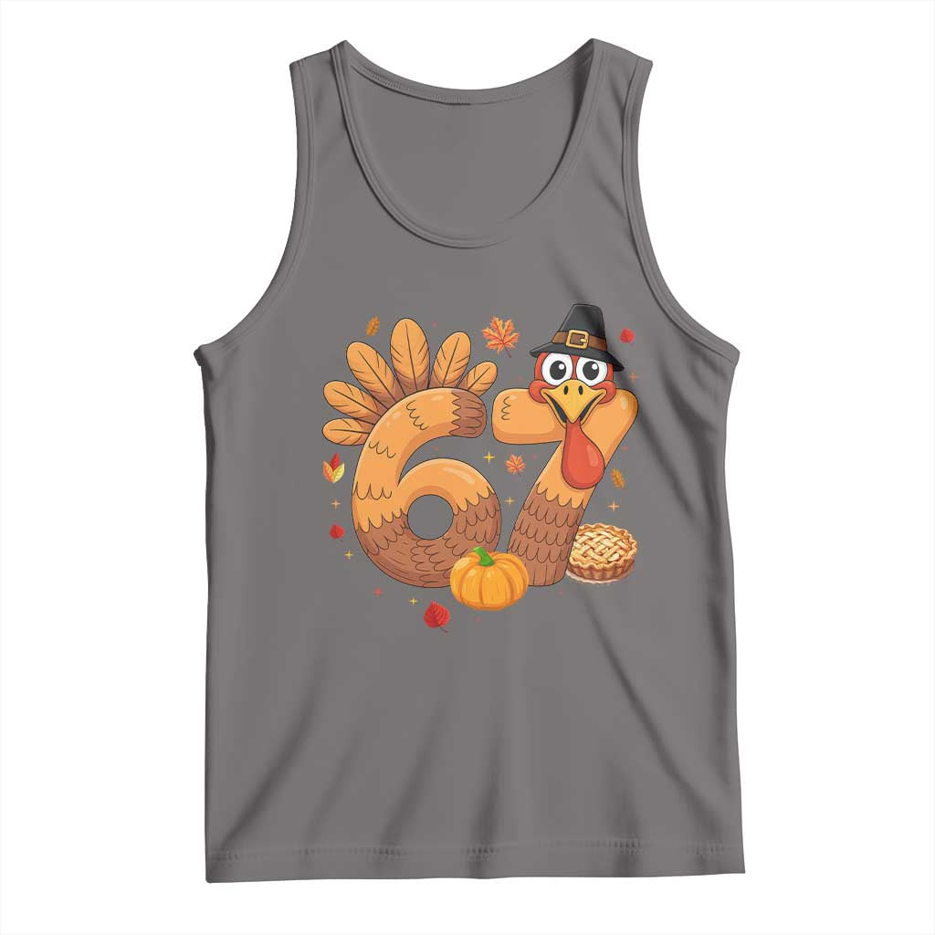 Funny Turkey Six And Seven Meme Tank Top Thanksgiving Gift - Wonder Print Shop