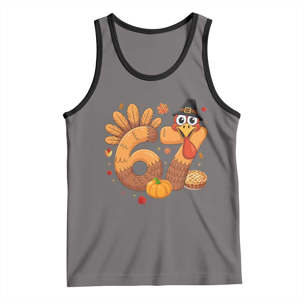 Funny Turkey Six And Seven Meme Tank Top Thanksgiving Gift - Wonder Print Shop