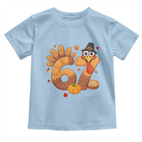 Funny Turkey Six And Seven Meme Toddler T Shirt Thanksgiving Gift - Wonder Print Shop