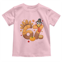 Funny Turkey Six And Seven Meme Toddler T Shirt Thanksgiving Gift - Wonder Print Shop