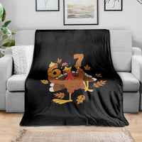 Trending Six Seven Meme Turkey Throw Blanket Funny Thanksgiving Gift - Wonder Print Shop