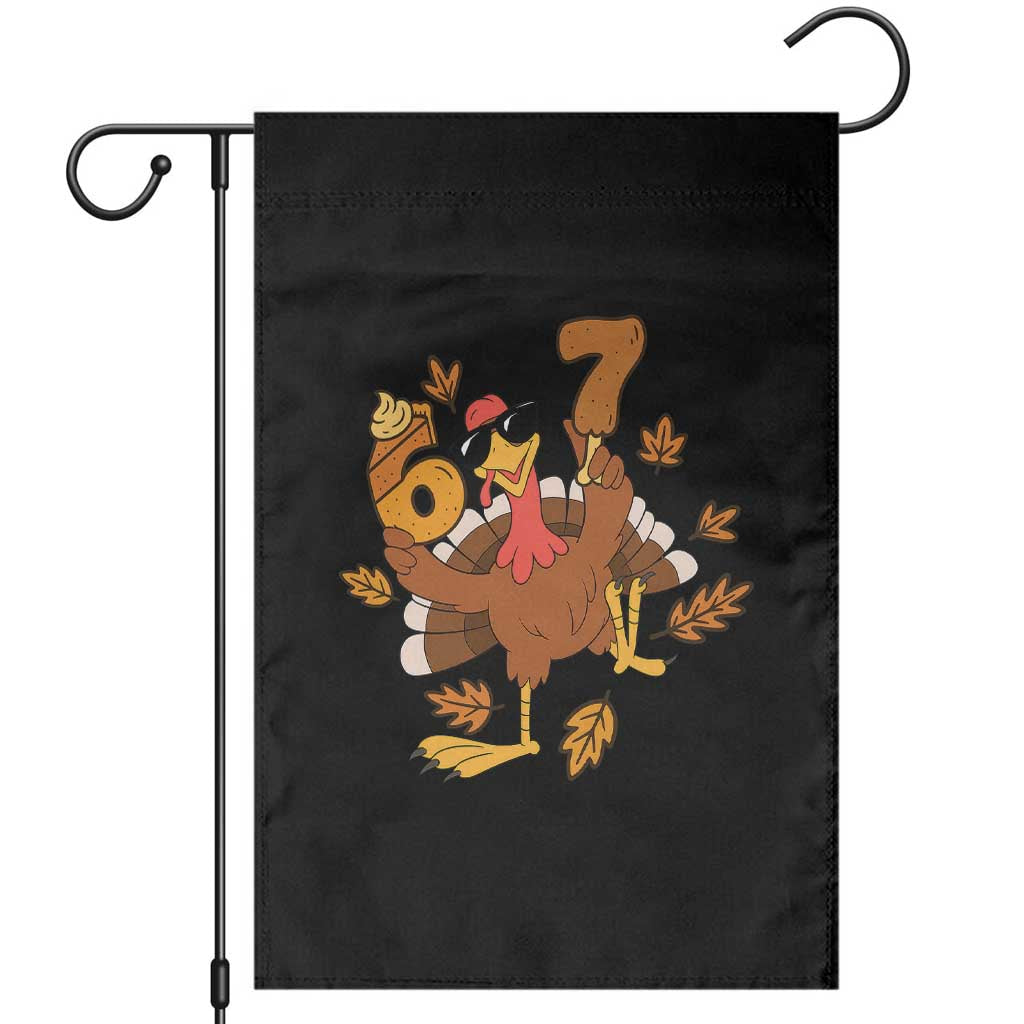 Trending Six Seven Meme Turkey Garden Flag Funny Thanksgiving Gift - Wonder Print Shop