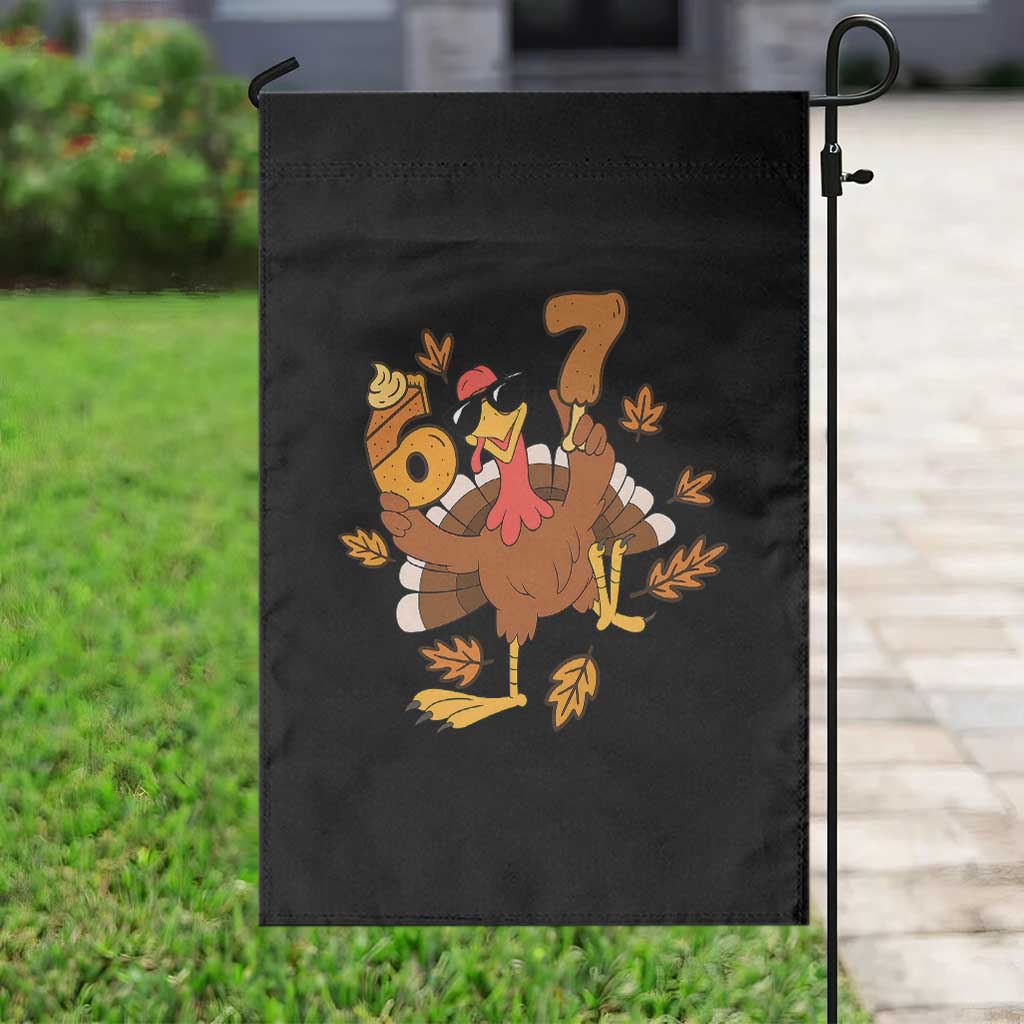 Trending Six Seven Meme Turkey Garden Flag Funny Thanksgiving Gift - Wonder Print Shop