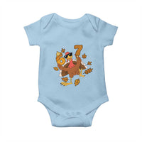 Trending Six Seven Meme Turkey Baby Onesie Funny Thanksgiving Gift - Wonder Print Shop