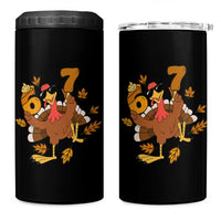 Trending Six Seven Meme Turkey 4 in 1 Can Cooler Tumbler Funny Thanksgiving Gift - Wonder Print Shop