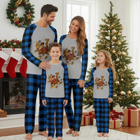 Trending Six Seven Meme Turkey Plaid Pajama Set Funny Thanksgiving Gift - Wonder Print Shop