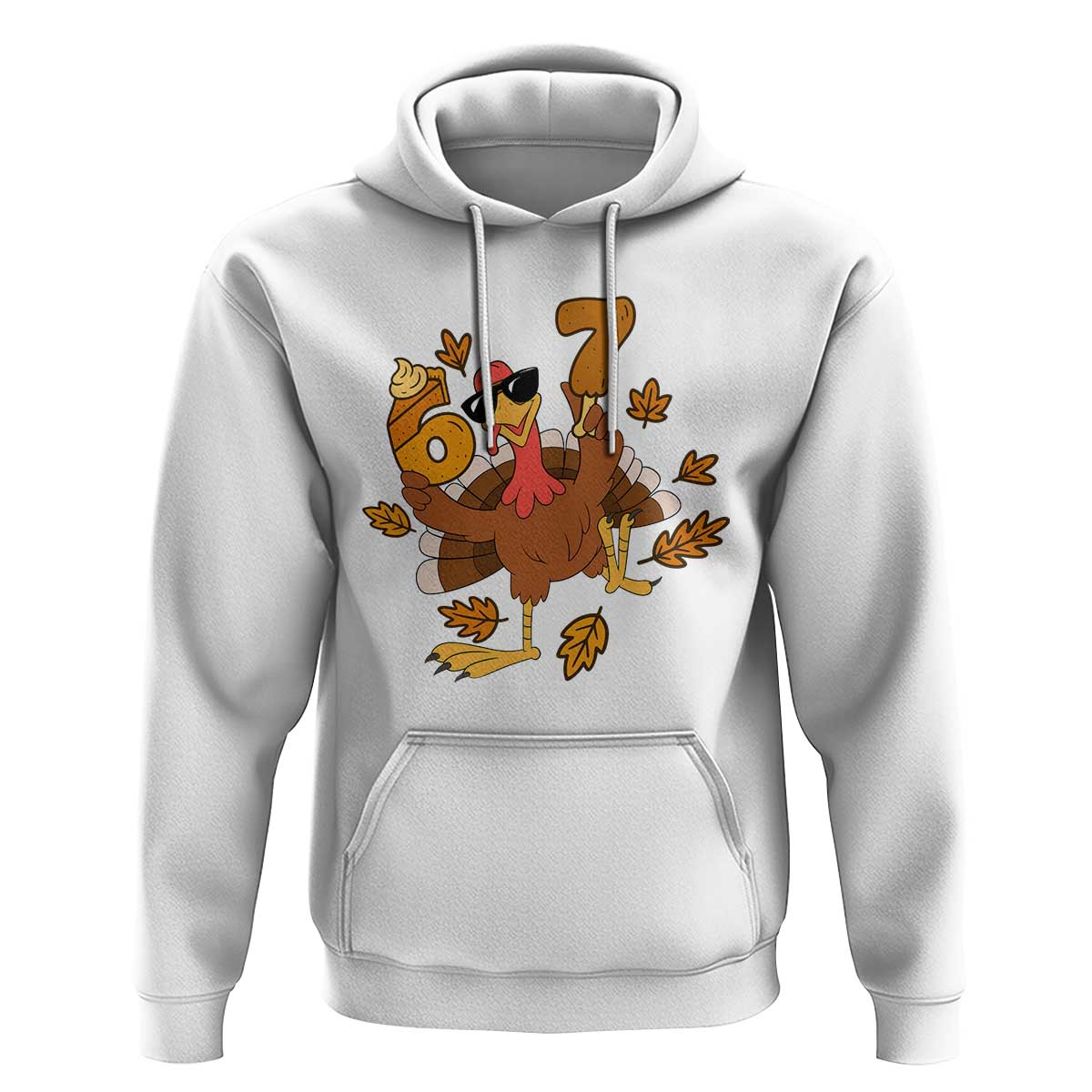Trending Six Seven Meme Turkey Hoodie Funny Thanksgiving Gift - Wonder Print Shop
