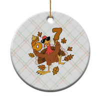 Trending Six Seven Meme Turkey Ceramic Ornament Funny Thanksgiving Gift - Wonder Print Shop