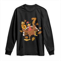 Trending Six Seven Meme Turkey Long Sleeve Shirt Funny Thanksgiving Gift - Wonder Print Shop