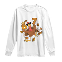 Trending Six Seven Meme Turkey Long Sleeve Shirt Funny Thanksgiving Gift - Wonder Print Shop