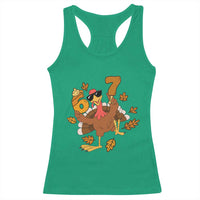 Trending Six Seven Meme Turkey Racerback Tank Top Funny Thanksgiving Gift - Wonder Print Shop