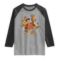 Trending Six Seven Meme Turkey Raglan Shirt Funny Thanksgiving Gift - Wonder Print Shop