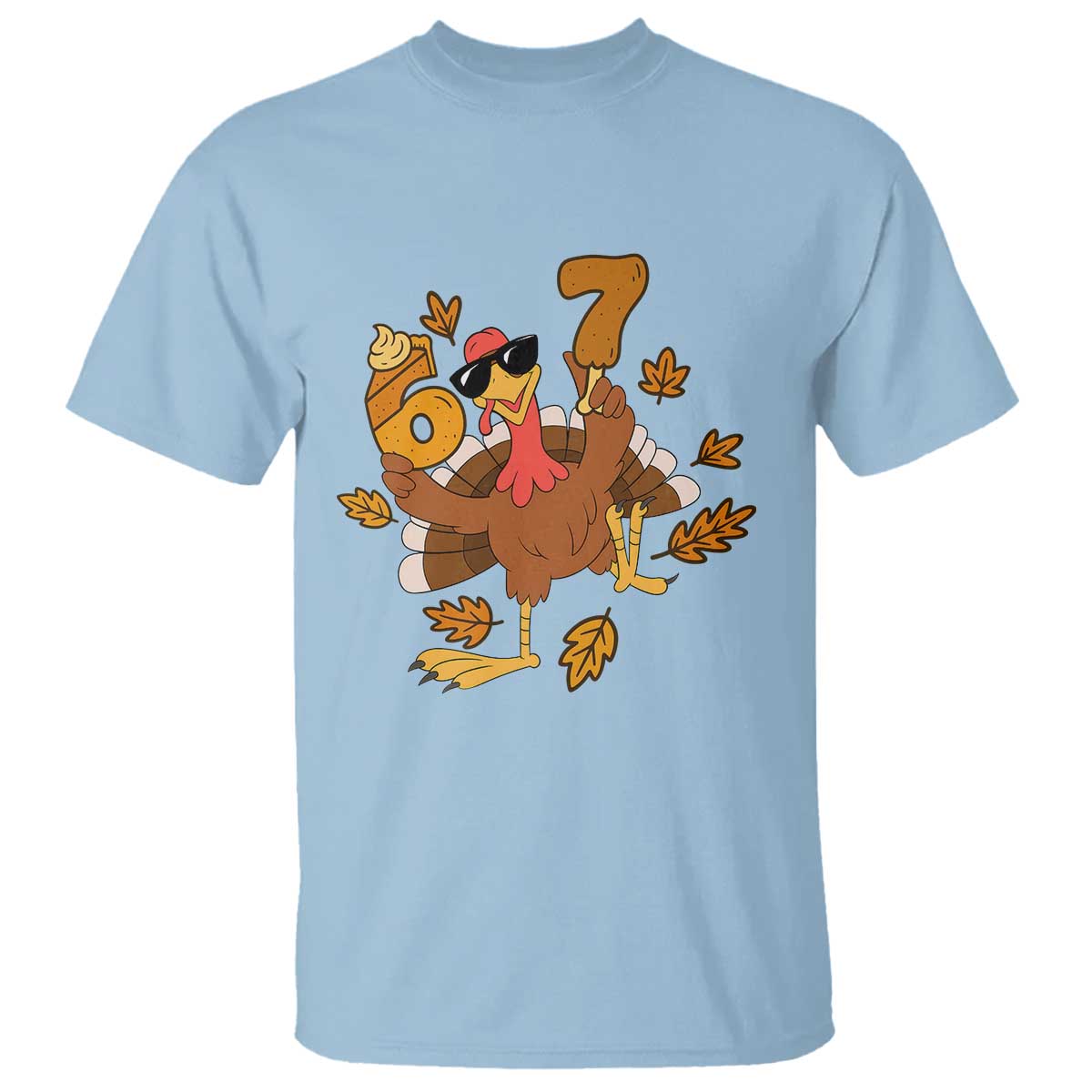 Trending Six Seven Meme Turkey T Shirt Funny Thanksgiving Gift - Wonder Print Shop