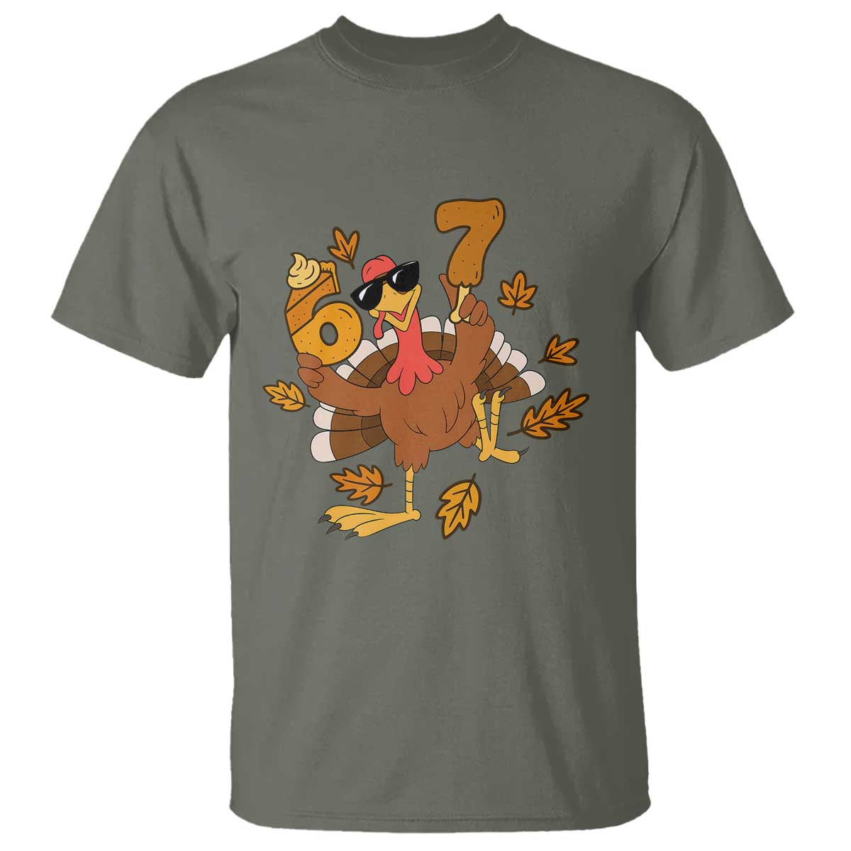Trending Six Seven Meme Turkey T Shirt Funny Thanksgiving Gift - Wonder Print Shop
