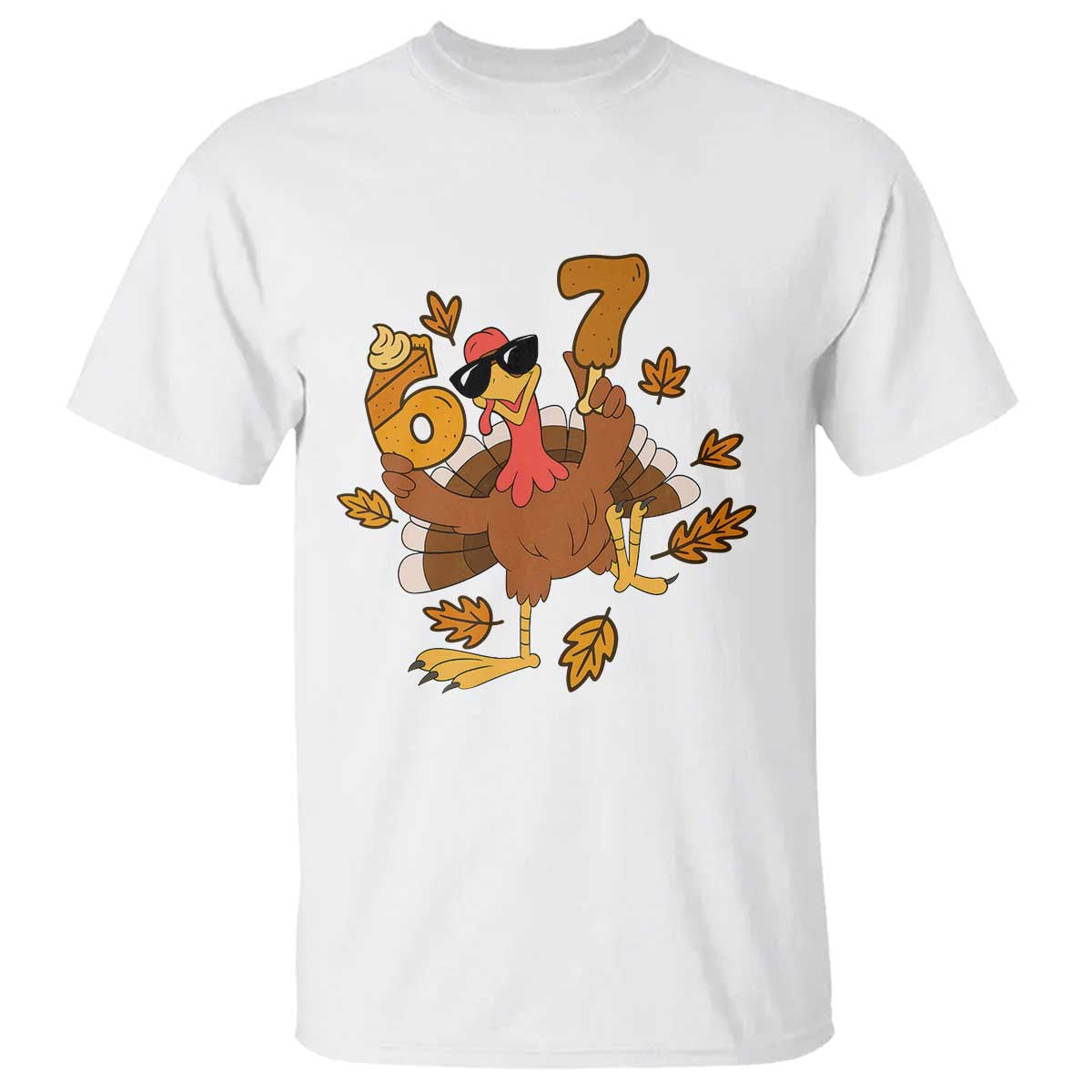 Trending Six Seven Meme Turkey T Shirt Funny Thanksgiving Gift - Wonder Print Shop