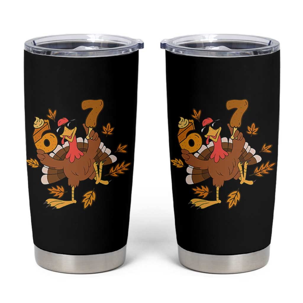 Trending Six Seven Meme Turkey Tumbler Cup Funny Thanksgiving Gift - Wonder Print Shop