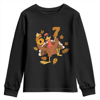 Trending Six Seven Meme Turkey Youth Sweatshirt Funny Thanksgiving Gift - Wonder Print Shop