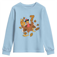 Trending Six Seven Meme Turkey Youth Sweatshirt Funny Thanksgiving Gift - Wonder Print Shop