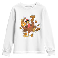 Trending Six Seven Meme Turkey Youth Sweatshirt Funny Thanksgiving Gift - Wonder Print Shop