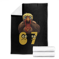 Six Seven Meme Turkey Throw Blanket Trending Gen Alpha Thanksgiving Gift - Wonder Print Shop
