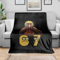 Six Seven Meme Turkey Throw Blanket Trending Gen Alpha Thanksgiving Gift - Wonder Print Shop