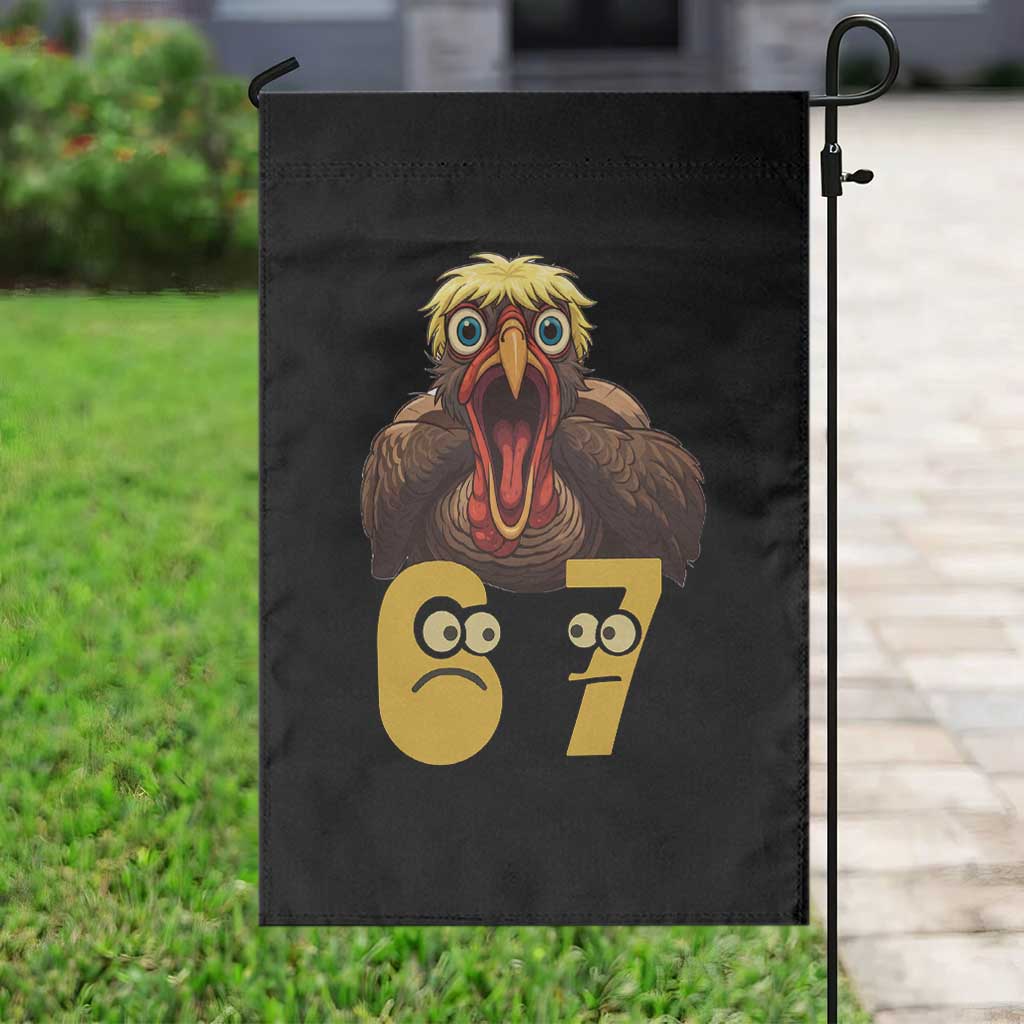 Six Seven Meme Turkey Garden Flag Trending Gen Alpha Thanksgiving Gift - Wonder Print Shop