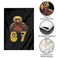 Six Seven Meme Turkey Garden Flag Trending Gen Alpha Thanksgiving Gift - Wonder Print Shop