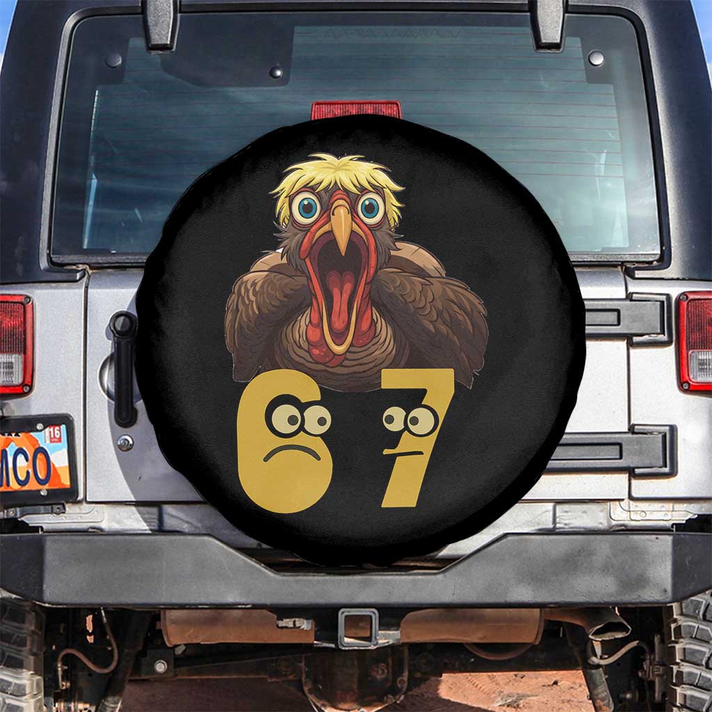 Six Seven Meme Turkey Spare Tire Cover Trending Gen Alpha Thanksgiving Gift - Wonder Print Shop