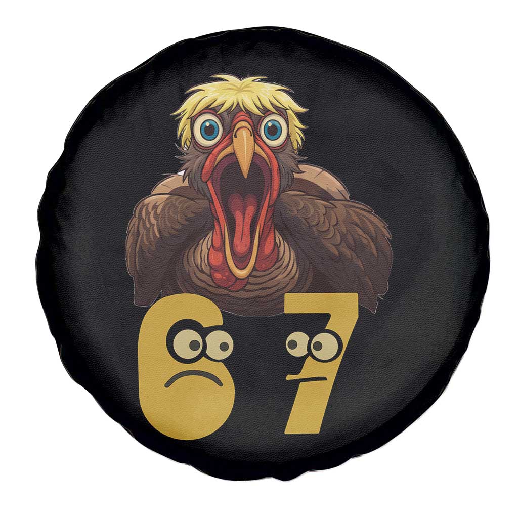 Six Seven Meme Turkey Spare Tire Cover Trending Gen Alpha Thanksgiving Gift - Wonder Print Shop