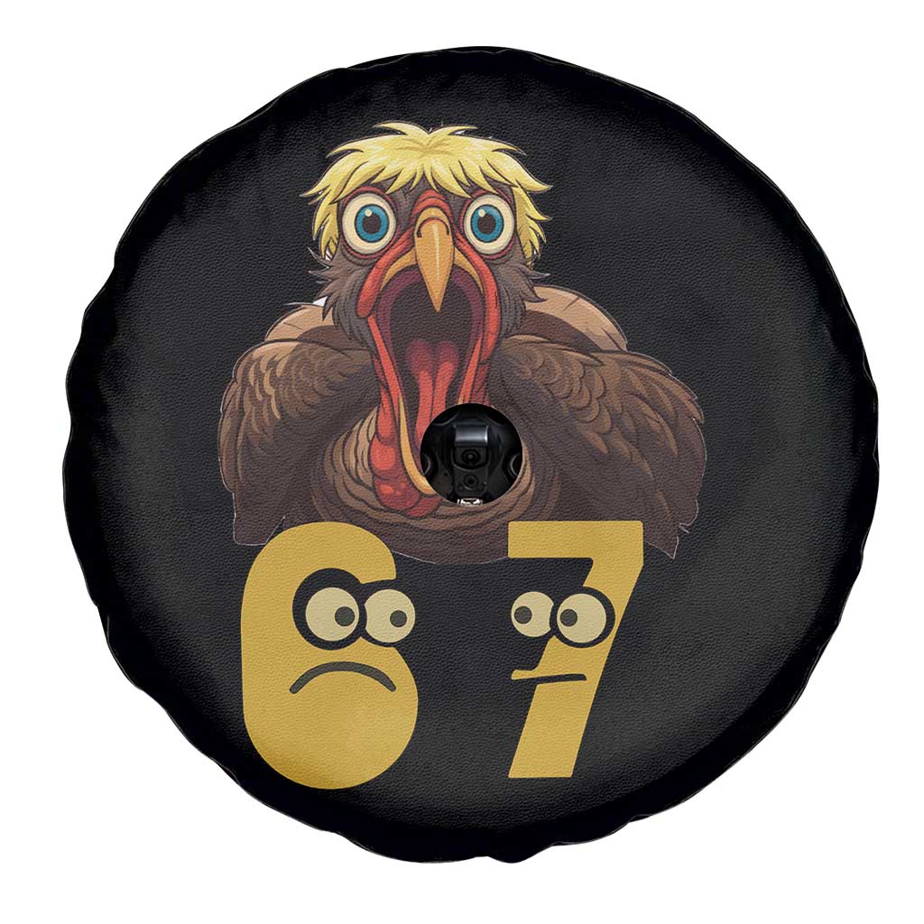 Six Seven Meme Turkey Spare Tire Cover Trending Gen Alpha Thanksgiving Gift - Wonder Print Shop