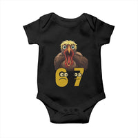 Six Seven Meme Turkey Baby Onesie Trending Gen Alpha Thanksgiving Gift - Wonder Print Shop