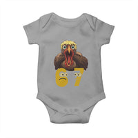 Six Seven Meme Turkey Baby Onesie Trending Gen Alpha Thanksgiving Gift - Wonder Print Shop