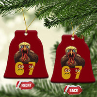 Six Seven Meme Turkey Ceramic Ornament Trending Gen Alpha Thanksgiving Gift - Wonder Print Shop