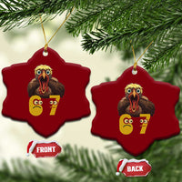 Six Seven Meme Turkey Ceramic Ornament Trending Gen Alpha Thanksgiving Gift - Wonder Print Shop