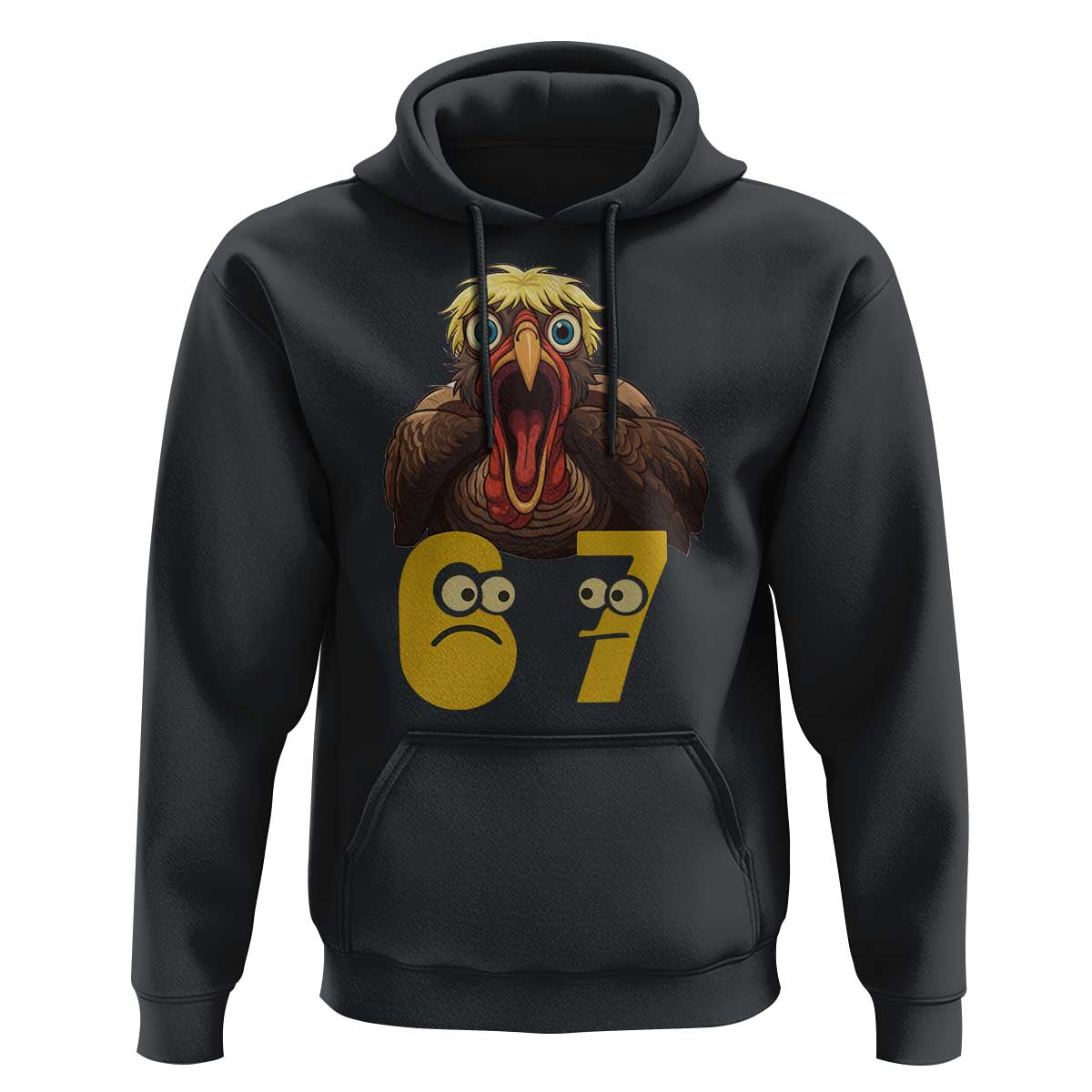 Six Seven Meme Turkey Hoodie Trending Gen Alpha Thanksgiving Gift - Wonder Print Shop