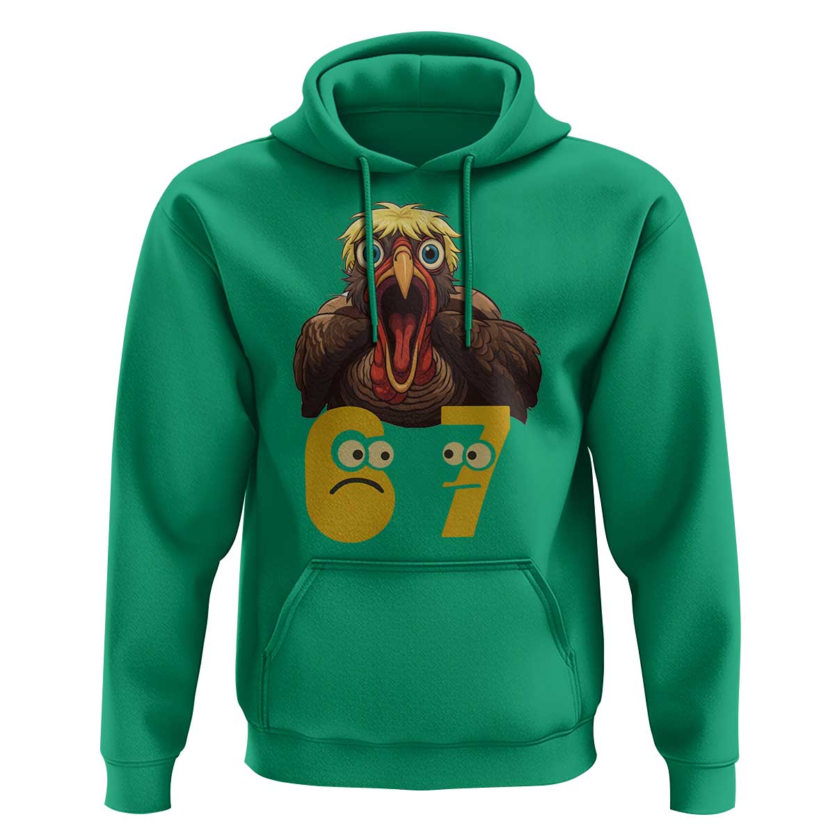 Six Seven Meme Turkey Hoodie Trending Gen Alpha Thanksgiving Gift - Wonder Print Shop