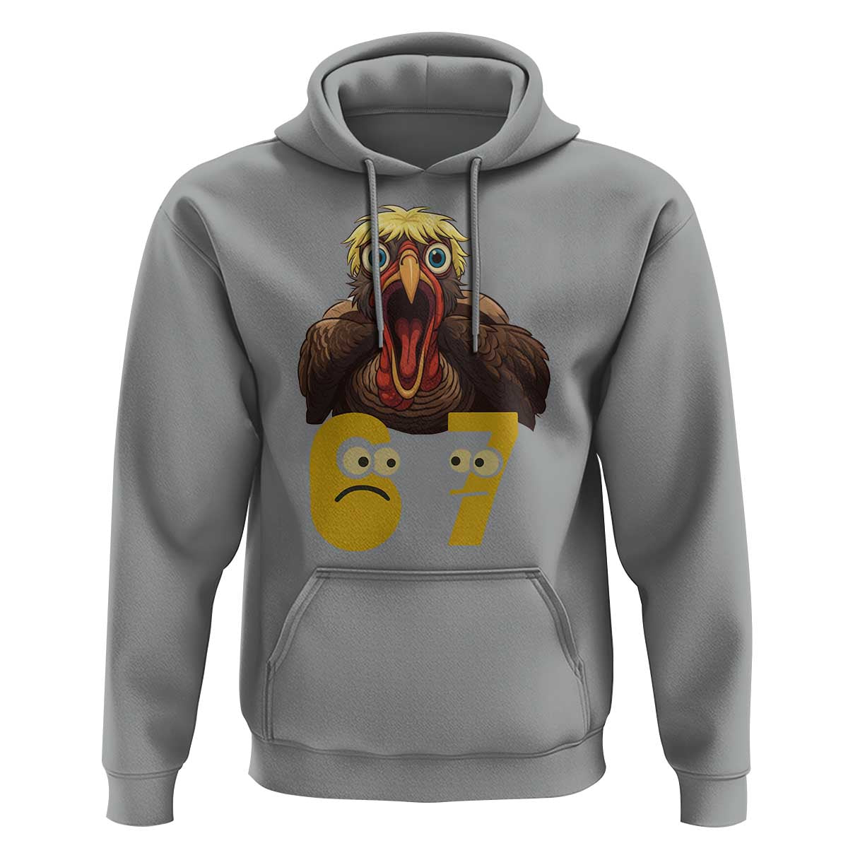 Six Seven Meme Turkey Hoodie Trending Gen Alpha Thanksgiving Gift - Wonder Print Shop