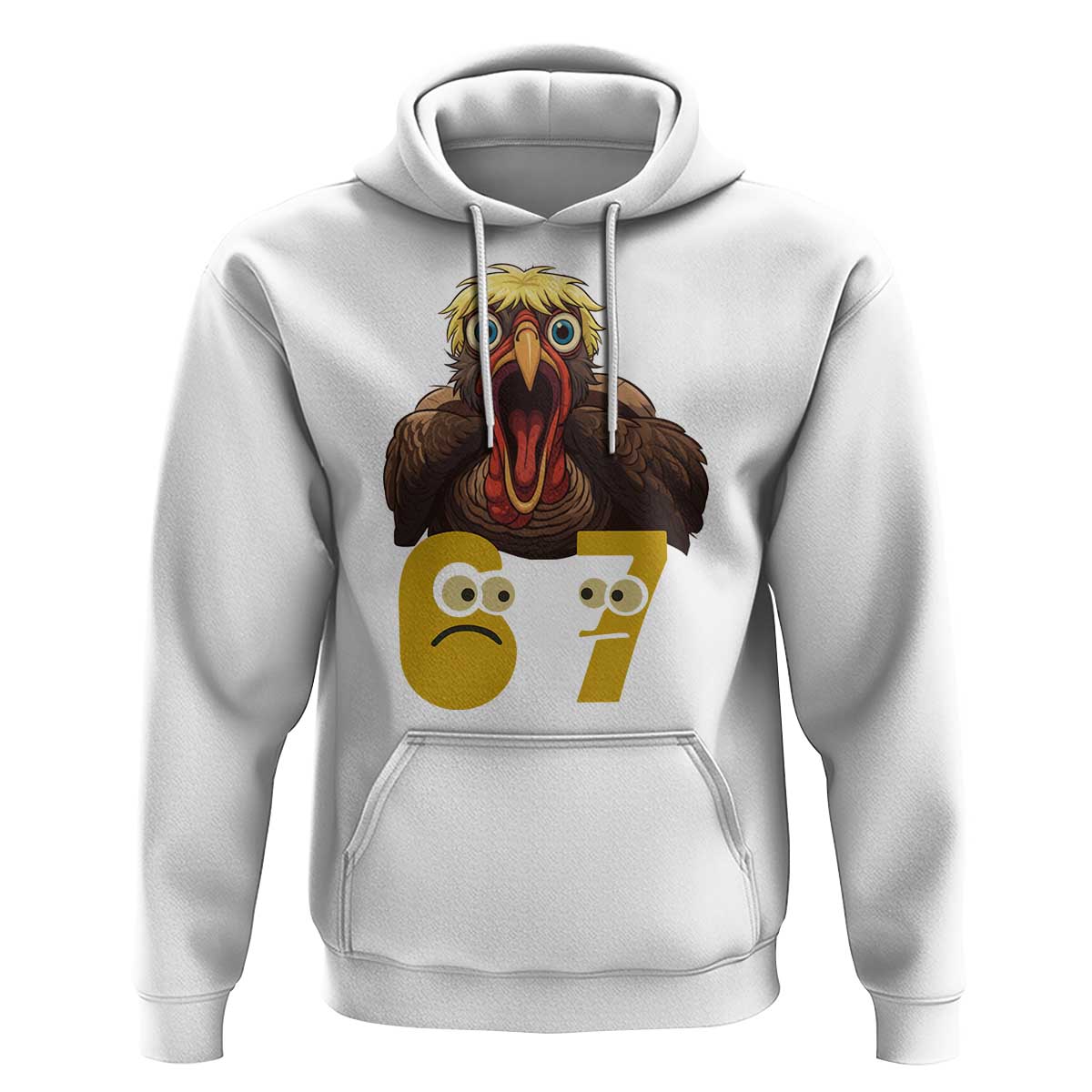 Six Seven Meme Turkey Hoodie Trending Gen Alpha Thanksgiving Gift - Wonder Print Shop
