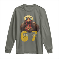 Six Seven Meme Turkey Long Sleeve Shirt Trending Gen Alpha Thanksgiving Gift - Wonder Print Shop