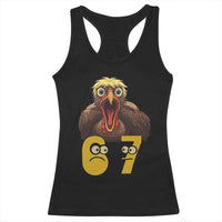 Six Seven Meme Turkey Racerback Tank Top Trending Gen Alpha Thanksgiving Gift - Wonder Print Shop