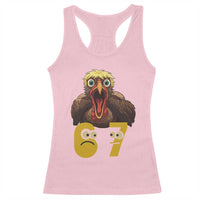 Six Seven Meme Turkey Racerback Tank Top Trending Gen Alpha Thanksgiving Gift - Wonder Print Shop