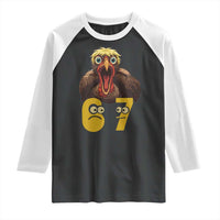 Six Seven Meme Turkey Raglan Shirt Trending Gen Alpha Thanksgiving Gift - Wonder Print Shop