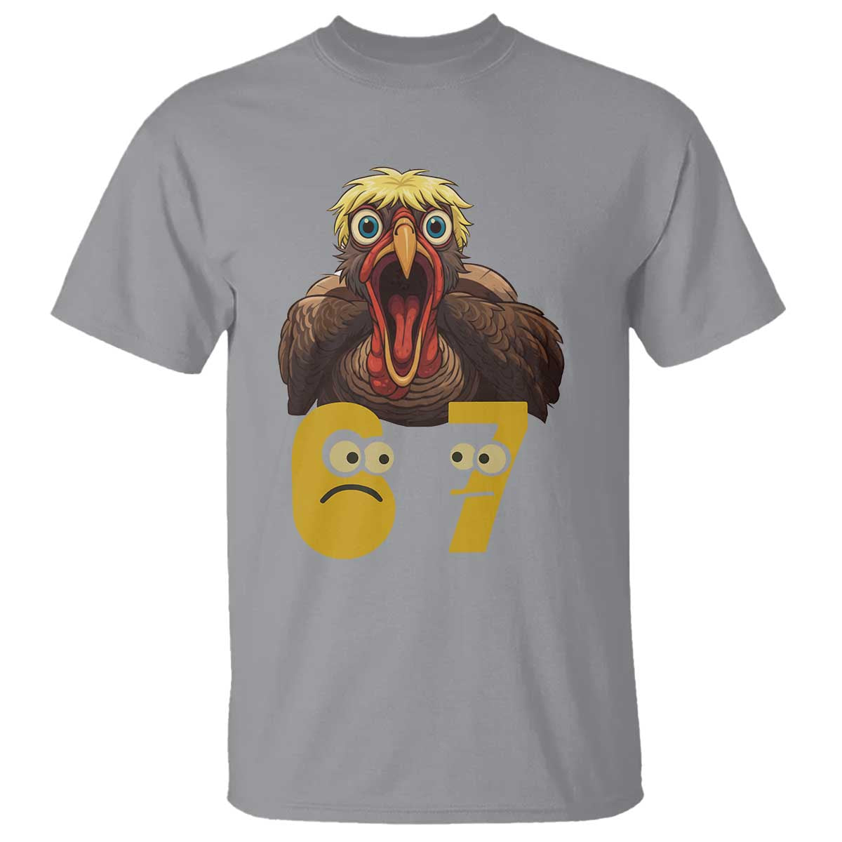 Six Seven Meme Turkey T Shirt Trending Gen Alpha Thanksgiving Gift - Wonder Print Shop