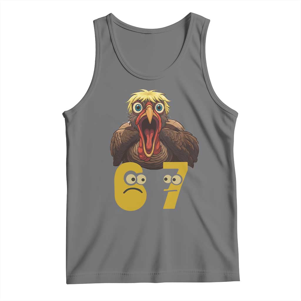 Six Seven Meme Turkey Tank Top Trending Gen Alpha Thanksgiving Gift - Wonder Print Shop
