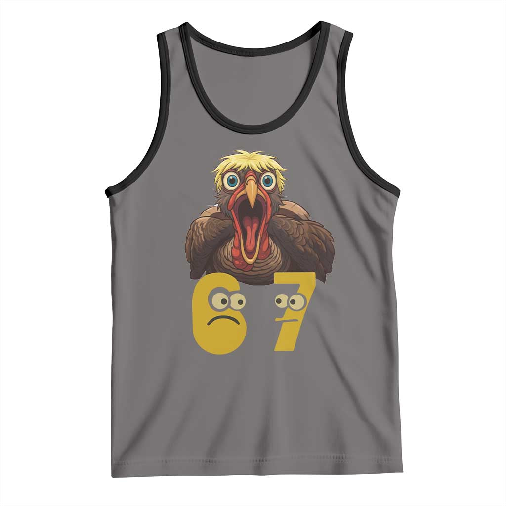 Six Seven Meme Turkey Tank Top Trending Gen Alpha Thanksgiving Gift - Wonder Print Shop
