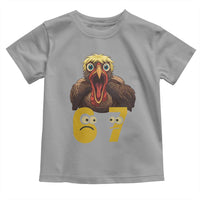 Six Seven Meme Turkey Toddler T Shirt Trending Gen Alpha Thanksgiving Gift - Wonder Print Shop