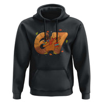 Thanksgiving Turkey Dabbing Hoodie Six Seven Meme Trending Gift - Wonder Print Shop